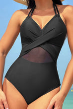 Load image into Gallery viewer, Crisscross Halter Neck One-Piece Swimwear