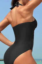Load image into Gallery viewer, Crisscross Halter Neck One-Piece Swimwear