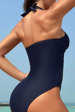 Load image into Gallery viewer, Crisscross Halter Neck One-Piece Swimwear