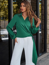Load image into Gallery viewer, Surplice Neck Long Sleeve Blouse