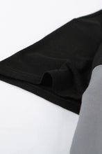 Load image into Gallery viewer, Color Block Side Slit Round Neck T-Shirt