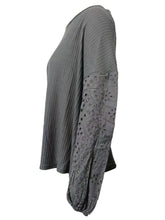 Load image into Gallery viewer, Openwork Dropped Shoulder Boat Neck Blouse