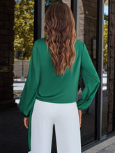 Load image into Gallery viewer, Surplice Neck Long Sleeve Blouse