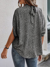 Load image into Gallery viewer, Round Neck Slit Sleeve Blouse