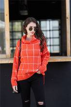 Load image into Gallery viewer, Winter Turtleneck Pullover Loose Plaid Sweater
