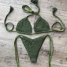 Load image into Gallery viewer, Pure Cotton Hand Crochet Bikini
