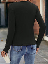 Load image into Gallery viewer, Ruched Surplice Long Sleeve Blouse
