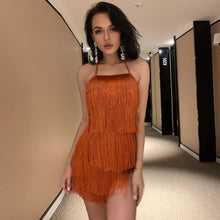 Load image into Gallery viewer, Halter Tassel Romper
