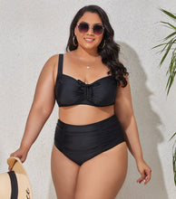 Load image into Gallery viewer, Ruched High-Waist Two Piece Swimsuit
