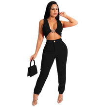 Load image into Gallery viewer, Sleeveless Two-Piece Vest Pants Set
