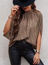 Load image into Gallery viewer, Round Neck Slit Sleeve Blouse
